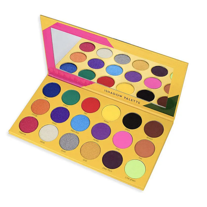 18 Colour Diary Eyeshadow Palette with 18 matte and shimmer colours in a compact case
