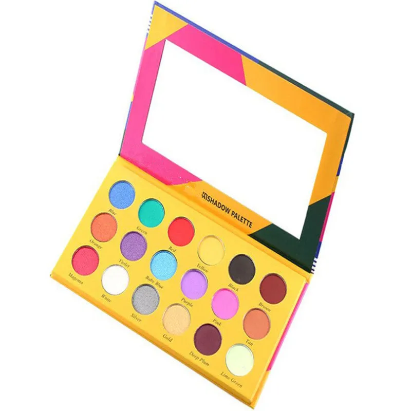 18 Colour Diary Eyeshadow Palette with 18 matte and shimmer colours in a compact case