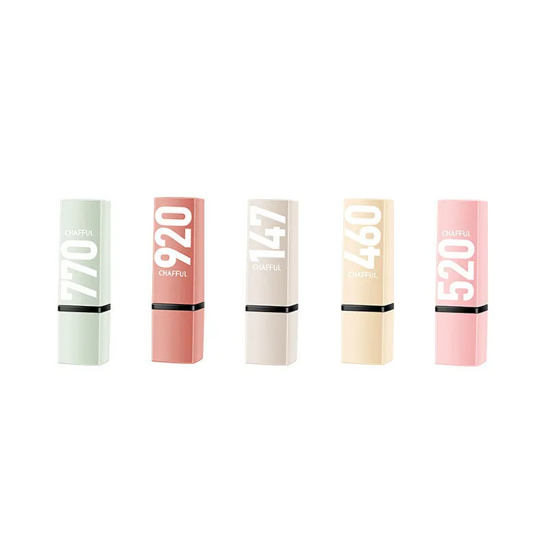 Set of 5 sample lipsticks, each 2g, in assorted colours, in a pack