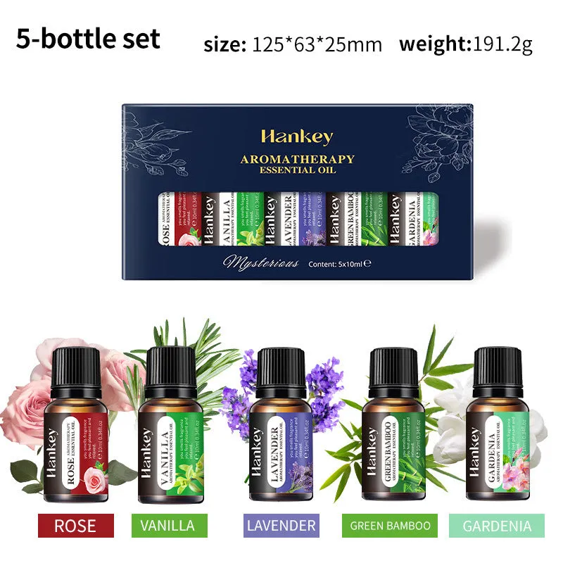 Water-soluble aromatherapy essential oil set in combination box packaging