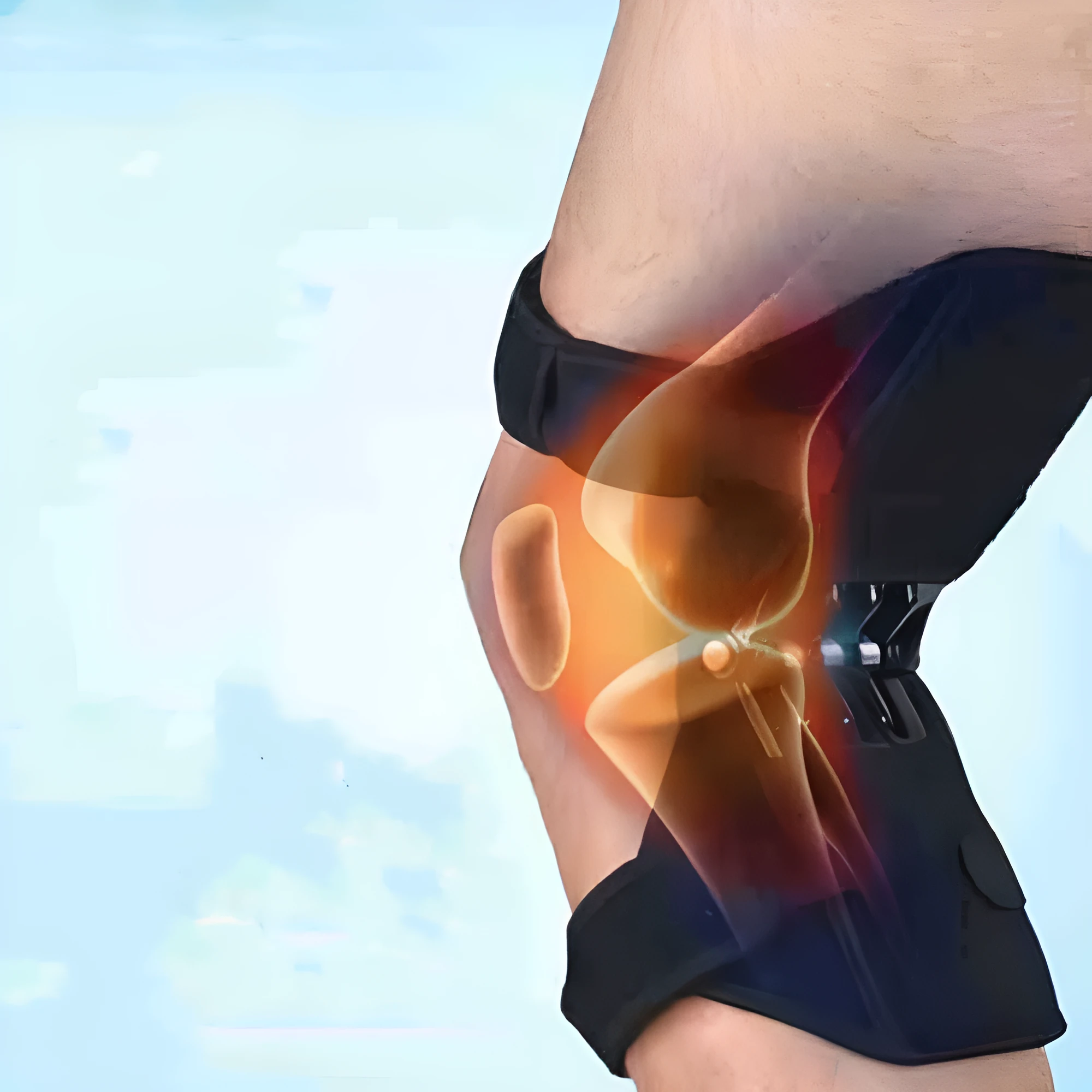 Knee Booster cloth kneecap patella joint protection for outdoor sports