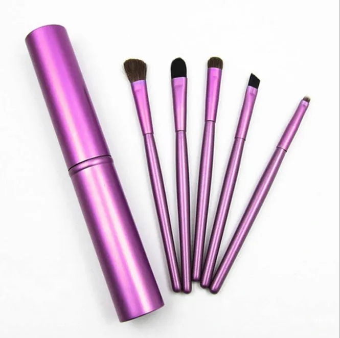 Soft synthetic fibre makeup brush in multiple colours for powder blush foundation application