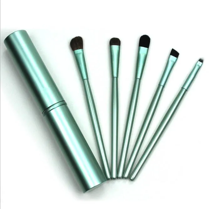 Soft synthetic fibre makeup brush in multiple colours for powder blush foundation application