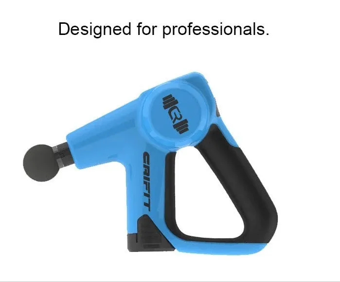 Plastic muscle relaxation massager fascia gun in blue for post-workout recovery