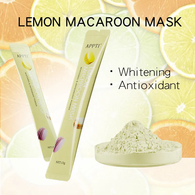 Peel off face mask powder with Vitamin C and Lemon Extract in a 15g pack, available in Lemon and Niacinamide colours