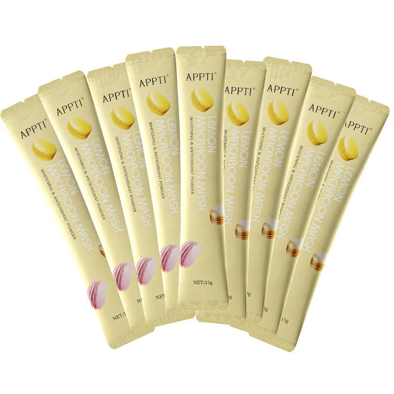Peel off face mask powder with Vitamin C and Lemon Extract in a 15g pack, available in Lemon and Niacinamide colours