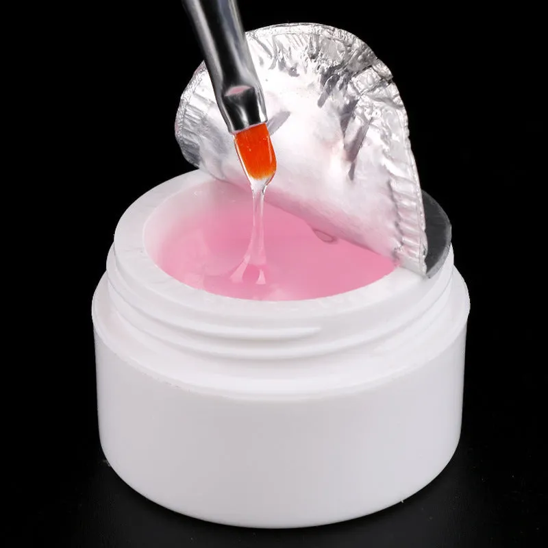 15ml phototherapy gel in pink, transparent, and white shades for nail extension