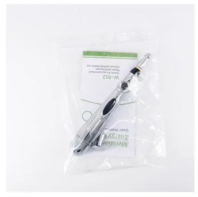 KEBETEME Massage Pen with three interchangeable therapy tips on a white background
