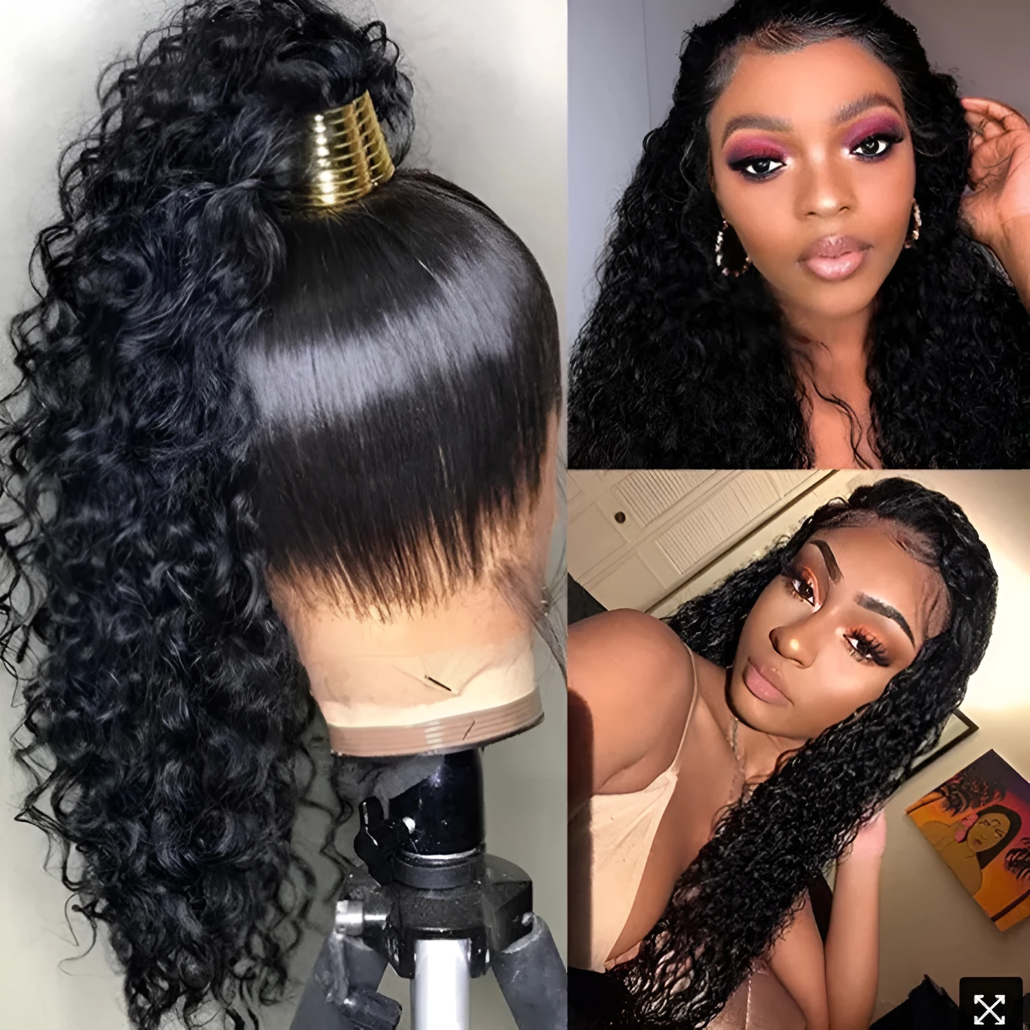 African small rolls explosive head long curly hair extensions 10 inch black high temperature wire