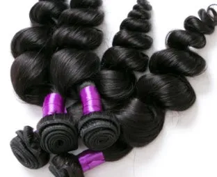 Real 8A virgin human hair loose wave weave for ladies, 8 to 30 inch lengths, dyeable and ironable
