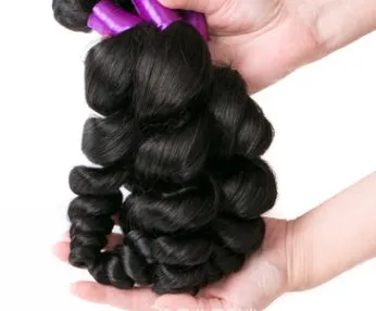 Real 8A virgin human hair loose wave weave for ladies, 8 to 30 inch lengths, dyeable and ironable
