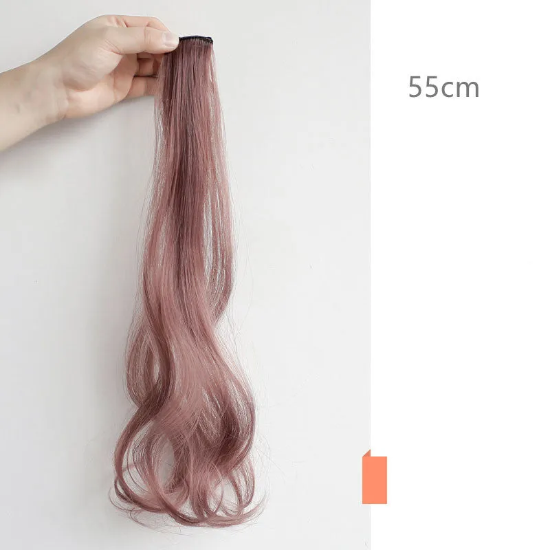 60cm colour gradient curly wig piece in high temperature wire with twelve shade options