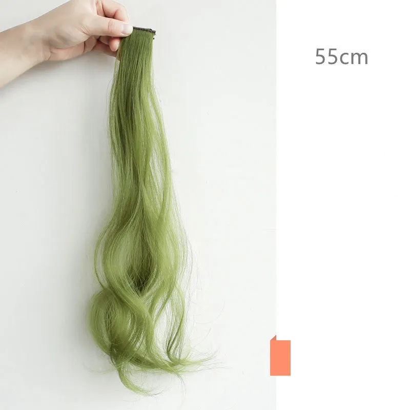 60cm colour gradient curly wig piece in high temperature wire with twelve shade options