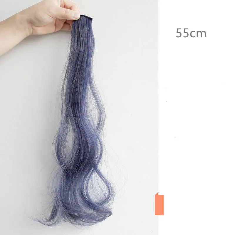 60cm colour gradient curly wig piece in high temperature wire with twelve shade options