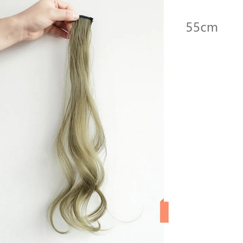 60cm colour gradient curly wig piece in high temperature wire with twelve shade options