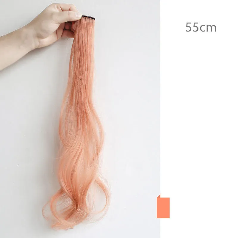 60cm colour gradient curly wig piece in high temperature wire with twelve shade options