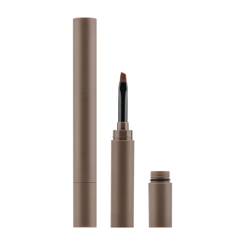 Double-headed eyebrow cream makeup pencil showing reddish brown, brown, light brown, dark brown, and black shades.