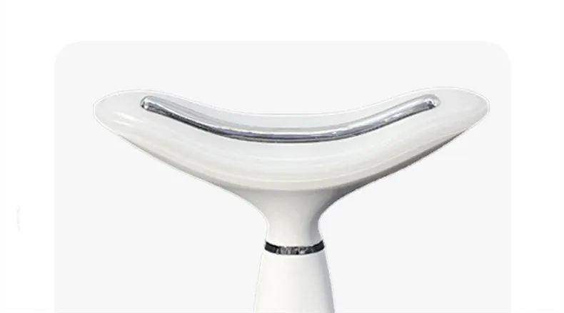 White Beauty Importer neck massager with colour light function and USB charging for home use