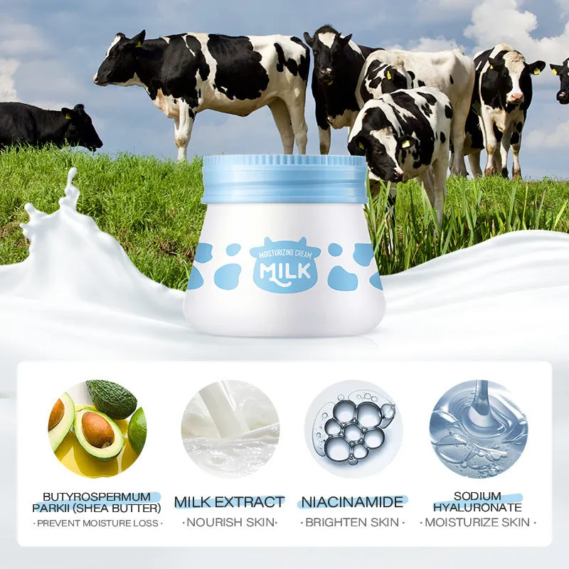 Laiko Milk Moisturizing Cream 55g white facial moisturiser tub packaging