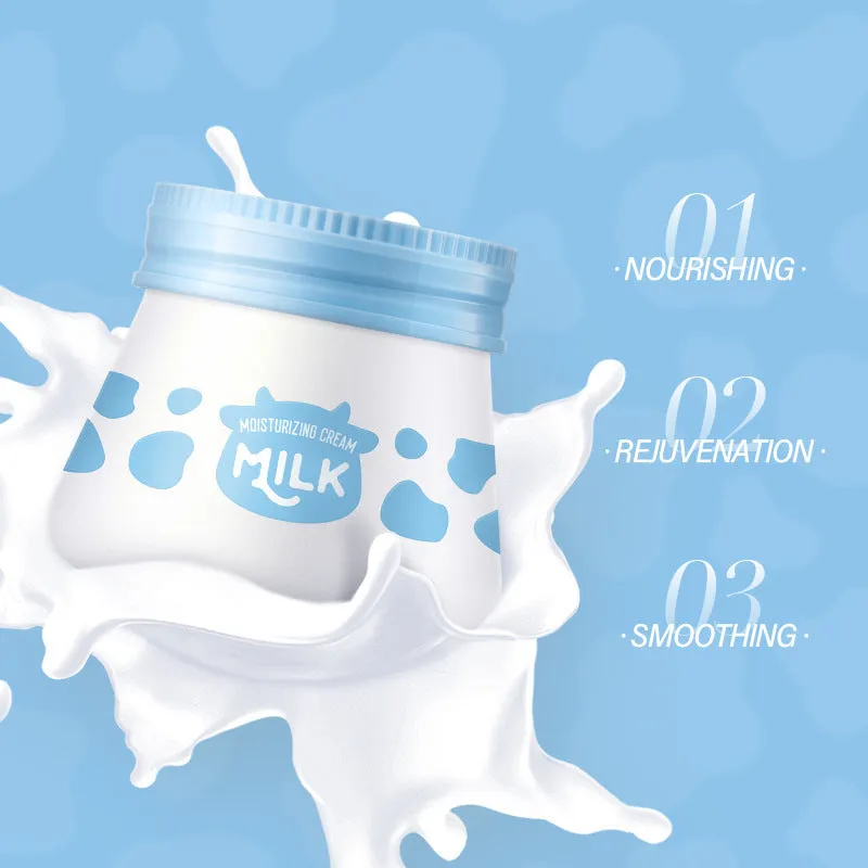 Laiko Milk Moisturizing Cream 55g white facial moisturiser tub packaging