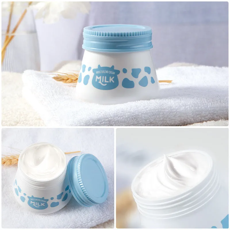 Laiko Milk Moisturizing Cream 55g white facial moisturiser tub packaging