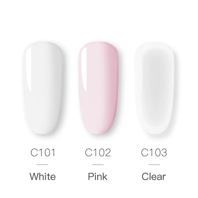 Nail styling carved powder and crystal liquid set in pink colour RE1004 for 3D nail art