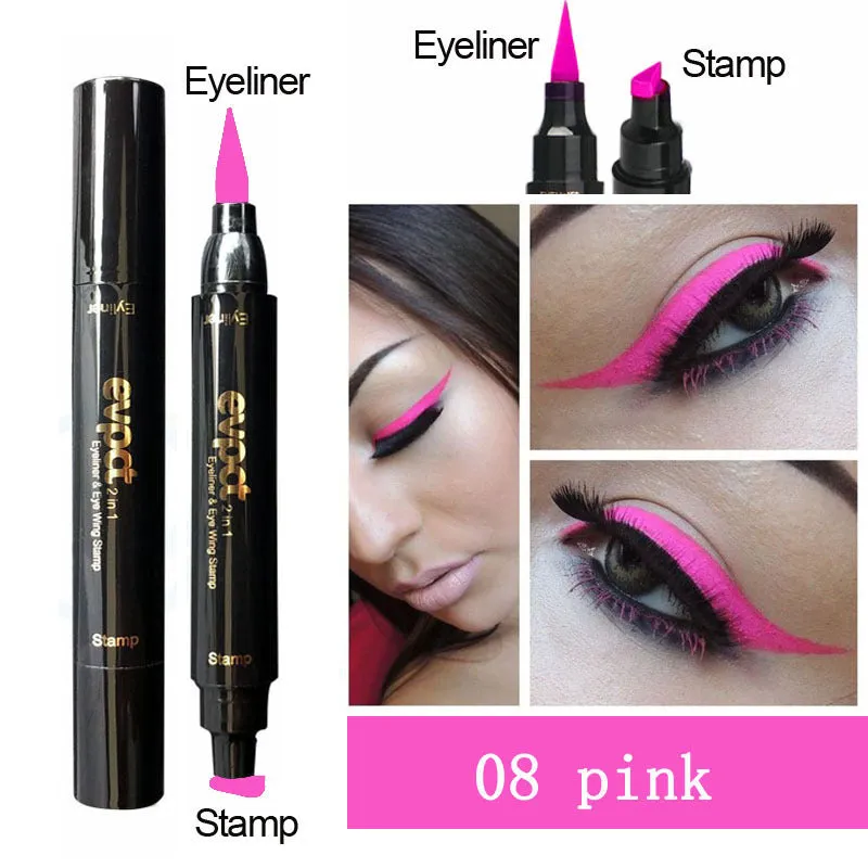 Evpct double color seal eyeliner 15.5g in 03 Brown shade with twist-up cap