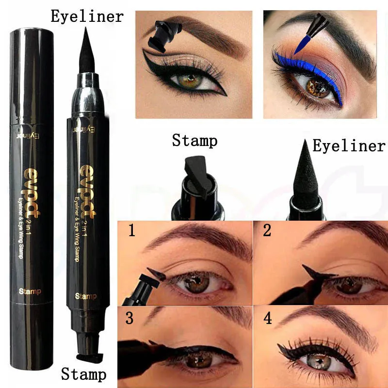Evpct double color seal eyeliner 15.5g in 03 Brown shade with twist-up cap