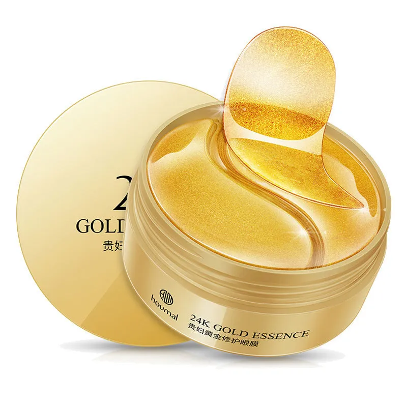 Firming and moisturising eye care set including 60g eye cream, capsule essence, walking eye cream, and gold eye mask