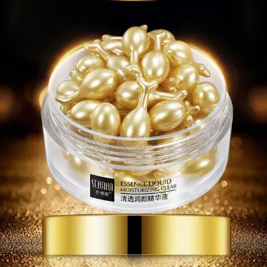 Firming and moisturising eye care set including 60g eye cream, capsule essence, walking eye cream, and gold eye mask
