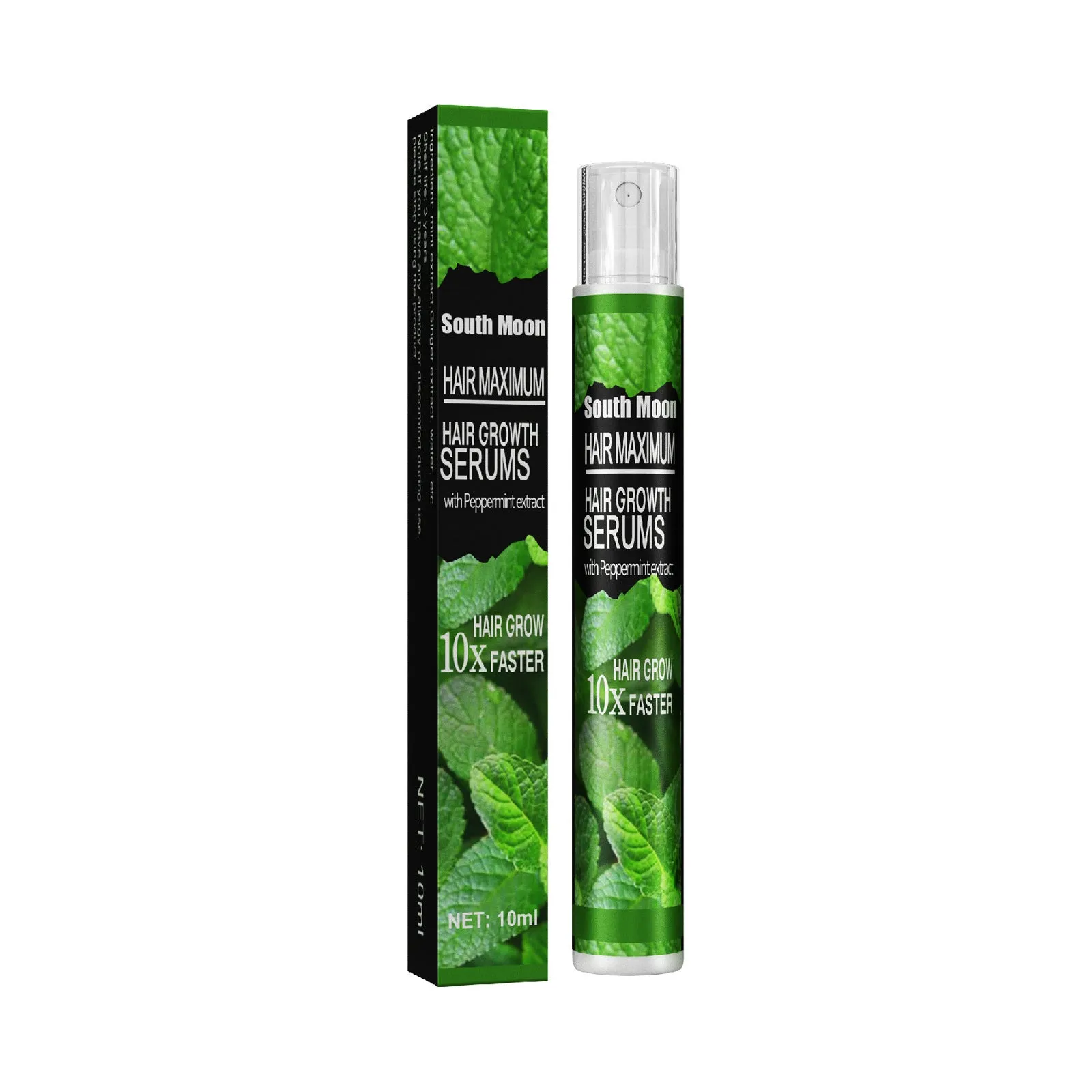 Mint Nutrition Nourishing Hair Growth Spray 10ml bottle for general hair types