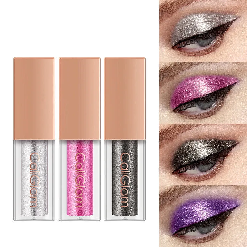 Makeup multicolor pearl glitter liquid eyeshadow set with 8 colours in a palette, classification C005