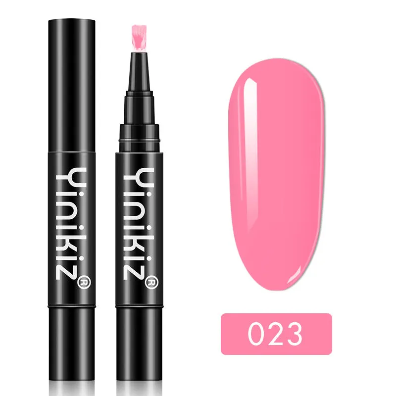 Gel nail art pen with high colour saturation and LED UV cure option