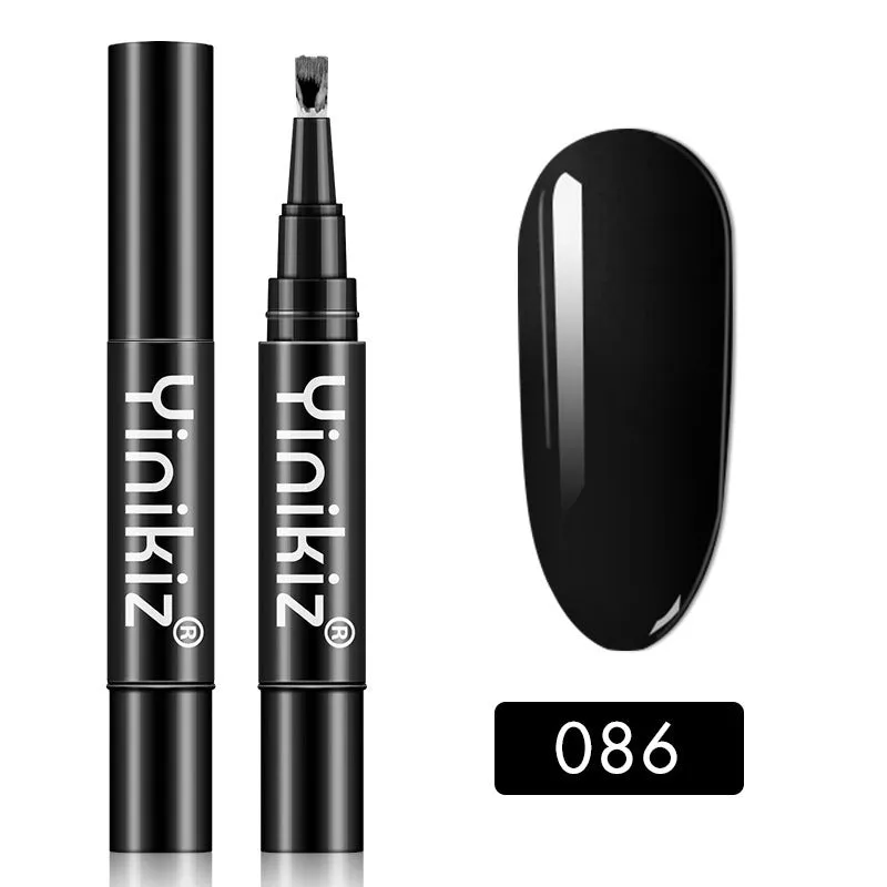 Gel nail art pen with high colour saturation and LED UV cure option