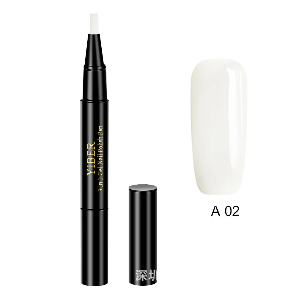 Gel nail art pen with high colour saturation and LED UV cure option
