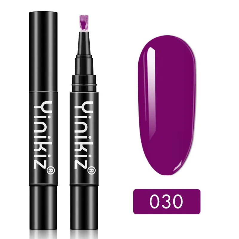 Gel nail art pen with high colour saturation and LED UV cure option