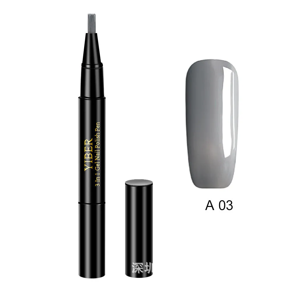 Gel nail art pen with high colour saturation and LED UV cure option