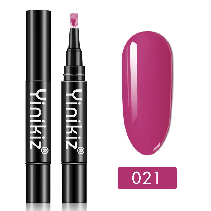 Gel nail art pen with high colour saturation and LED UV cure option