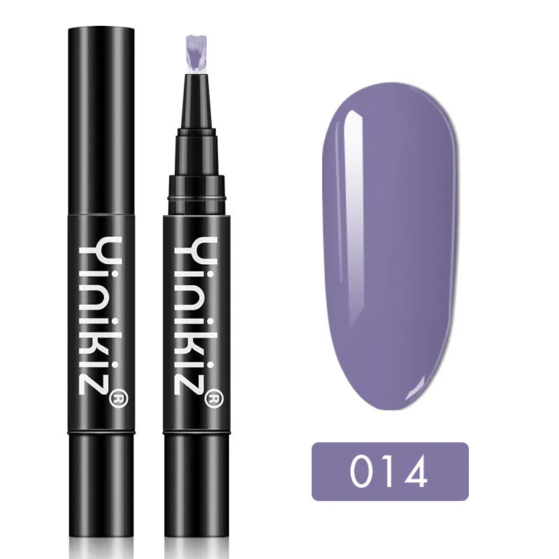 Gel nail art pen with high colour saturation and LED UV cure option