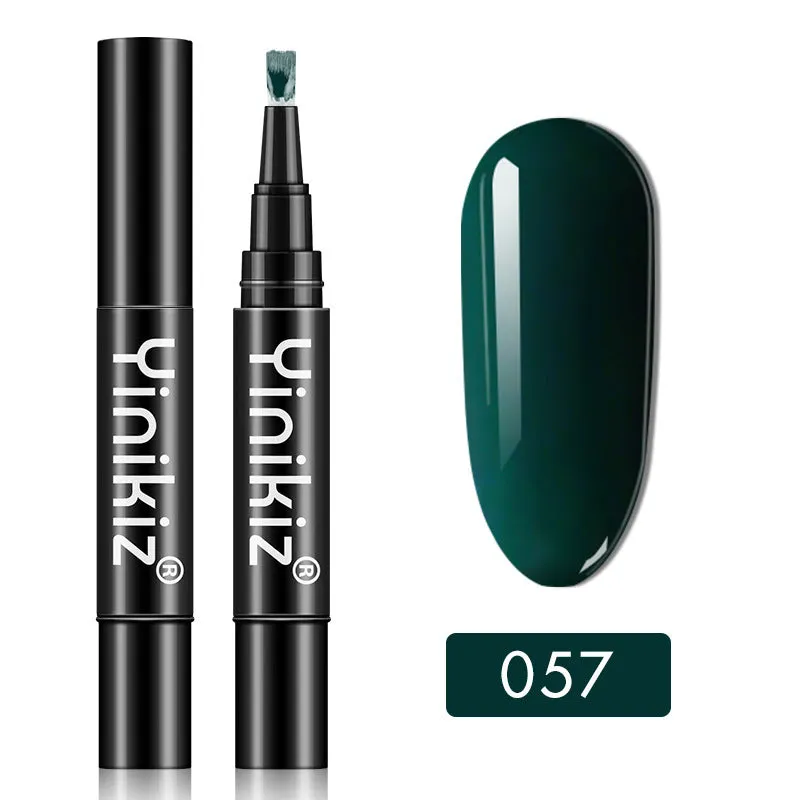 Gel nail art pen with high colour saturation and LED UV cure option