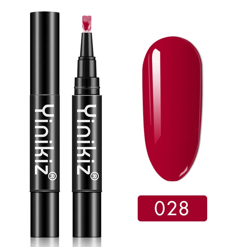 Gel nail art pen with high colour saturation and LED UV cure option