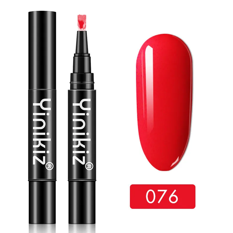 Gel nail art pen with high colour saturation and LED UV cure option