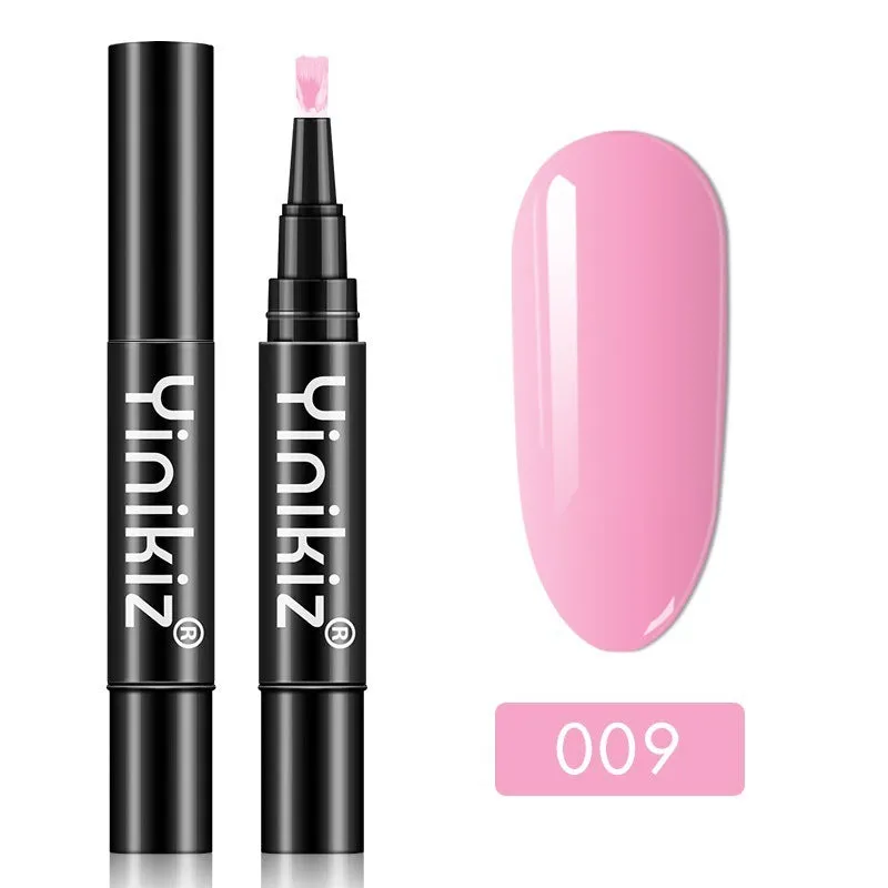 Gel nail art pen with high colour saturation and LED UV cure option