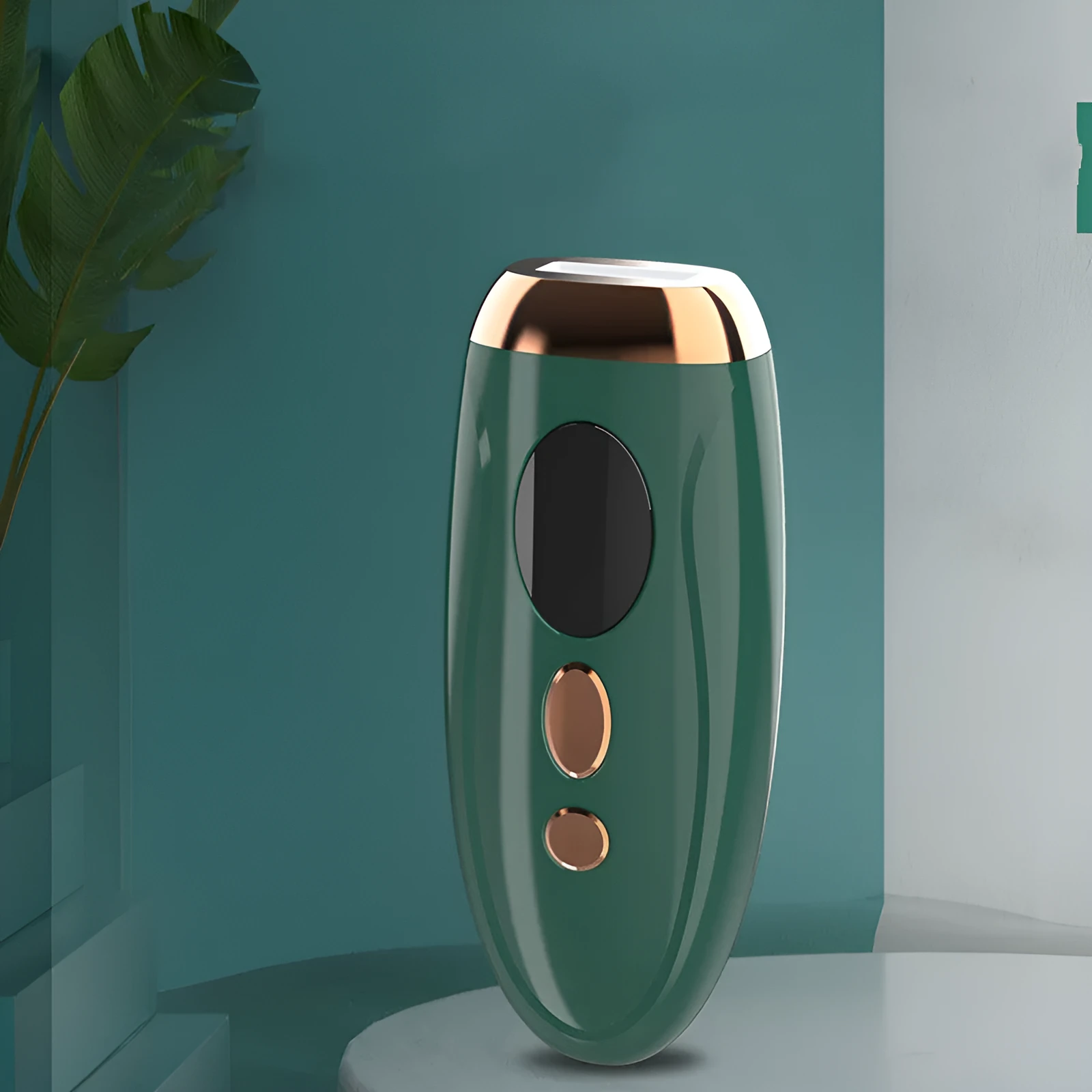 Laser freezing point epilator in green and white colours for full body hair removal