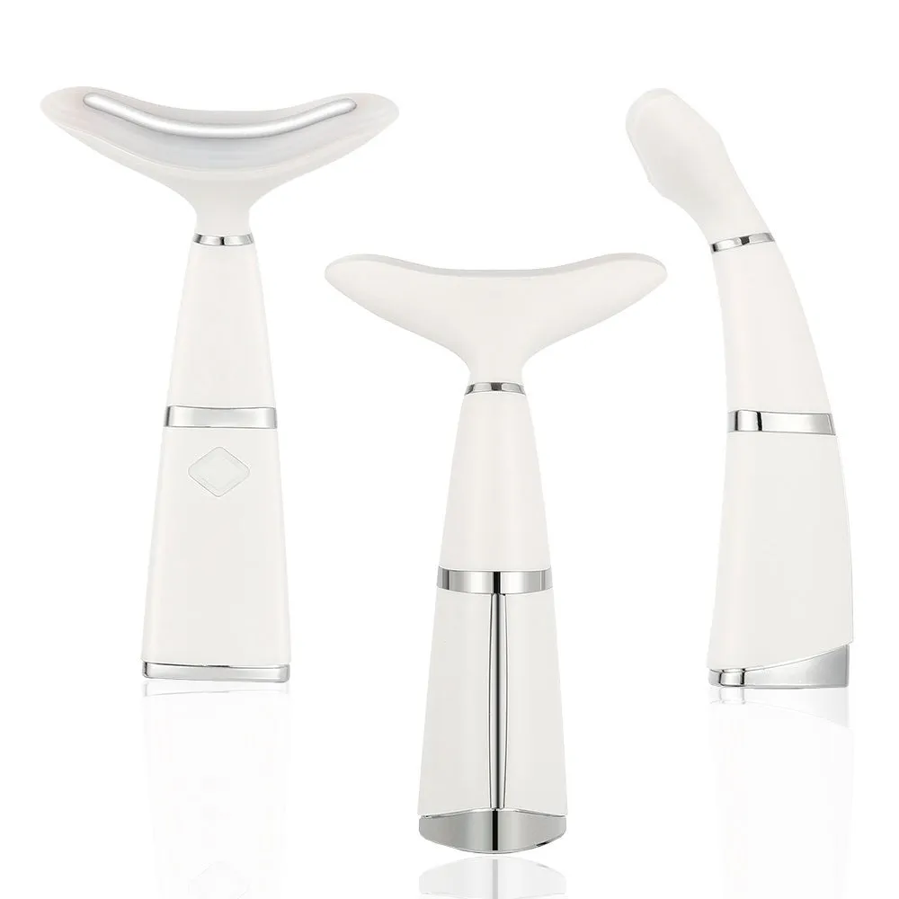 White double chin neck wrinkle remover device with ABS body and 3W power for home use