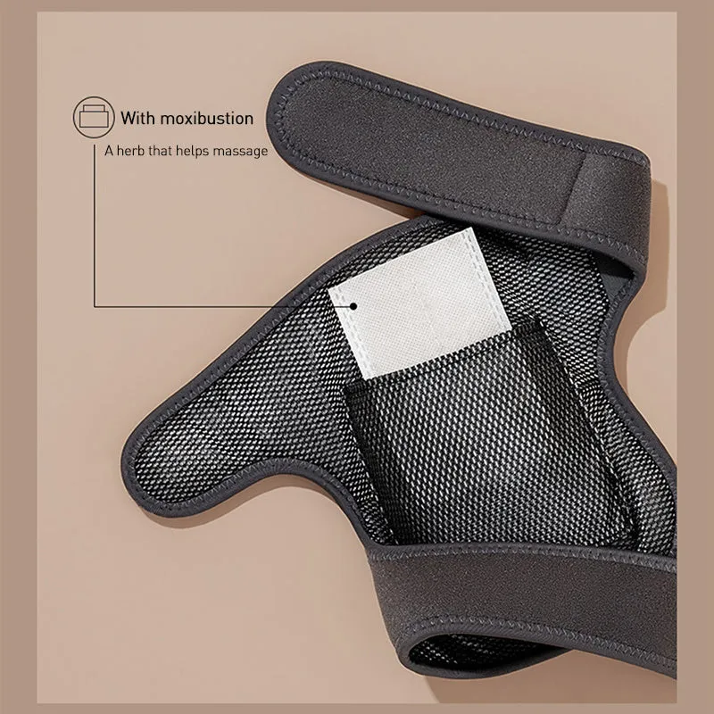 3rd gen heated knee pads with massage and moxibustion for joint pain relief, 5000mAh USB charging, one size