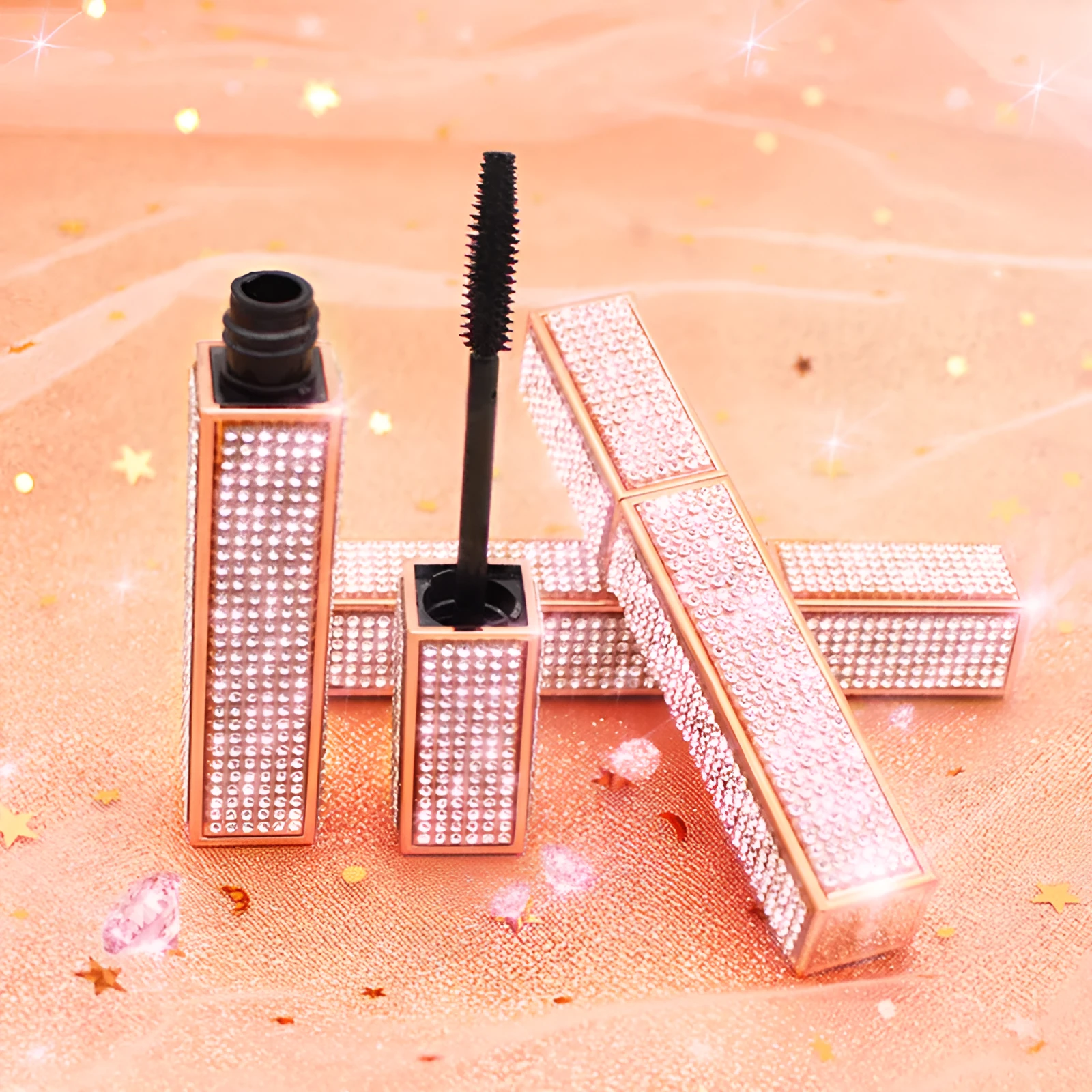 KL106 drilling tube mascara Black 8g waterproof film wrap with black fibre for curling and volume effect