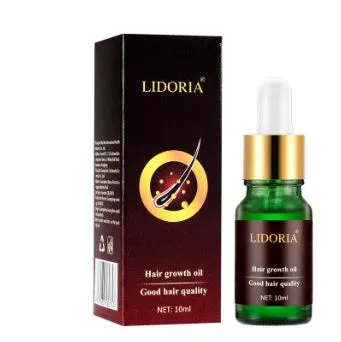 Polygonum multiflorum ginger hair oil in a 10ml bottle for scalp treatment