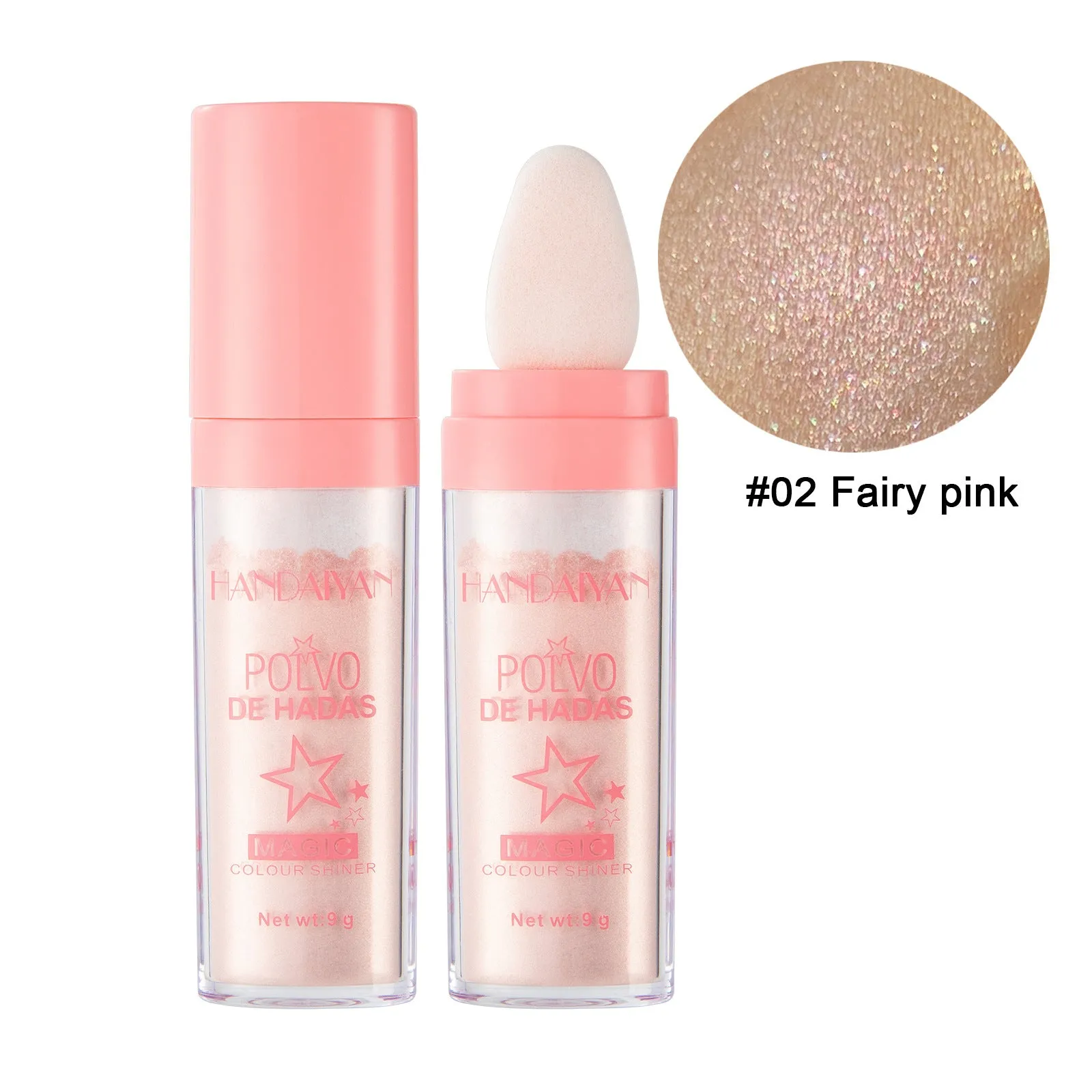 Body brightening highlighting powder in three colour options with compact case