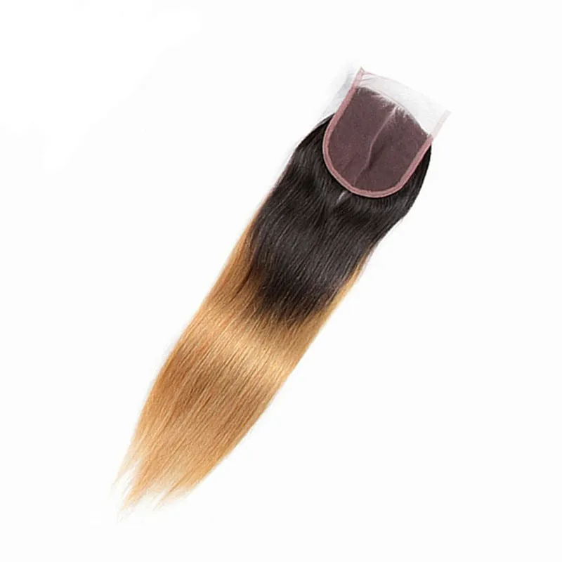 4x4 straight closure lace hair block real human hair all hand-woven for ladies